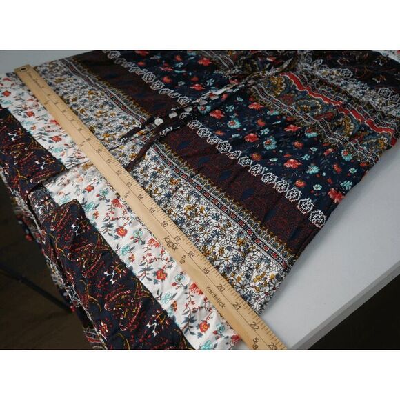 NXH Women's Brown & White Arabesque Button-Up Dress XL - Picture 9 of 13